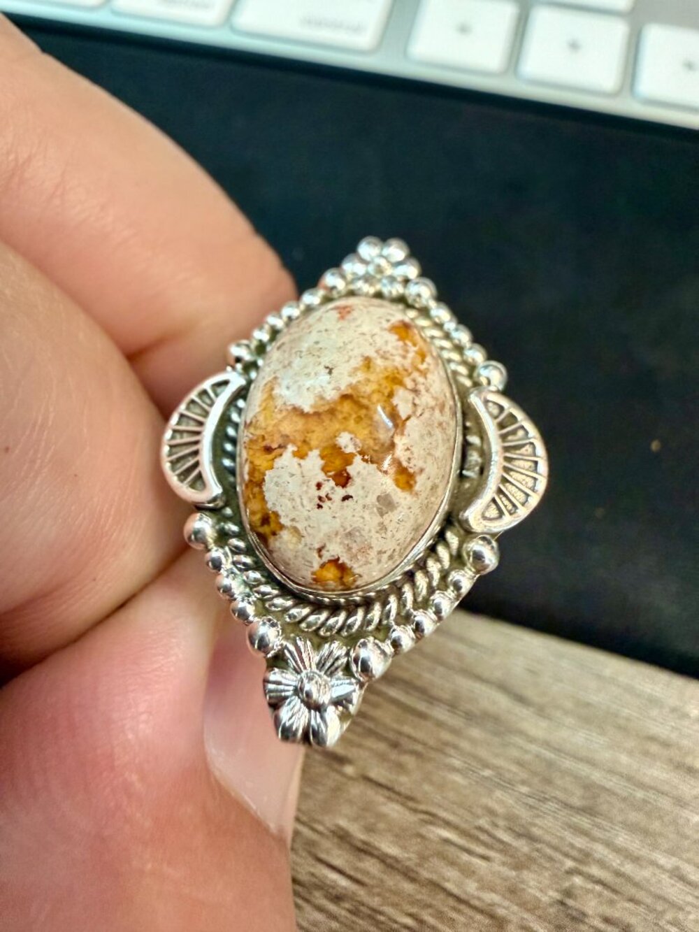 Mexican Fire Opal Solid 925 Sterling Silver Ring